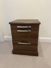 Hammonds Libretto Bedside Table In Walnut Finish, Excellent Condition