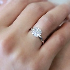 1.50 Ct Womens Round Lab Grown