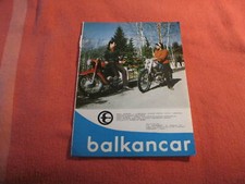 Balkancar moped, light motorcycle  ads leaflet not brochure  Bulgaria 60s