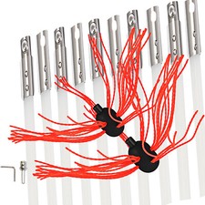 VEVOR 10M/33FT Chimney Sweep Kit Chimney Cleaning Kit Nylon 10 Rods Sweep Kit