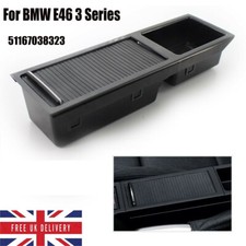 For BMW Centre Console Storage Tray Coinbox Black E46 3 Series 51168217957 New.