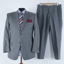 Mens Vintage Striped Suit 44S