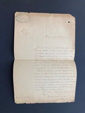 1851 French letter Ruggieri artificers du governmount pyrotechnics fireworks