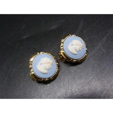 Wedgwood Jasper Clip Earrings