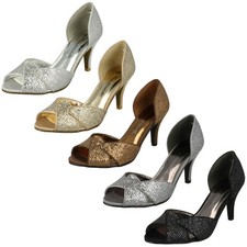 Ladies Slip On Heeled Shoes