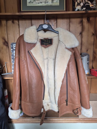 Genuine sheepskin and brown - and,
