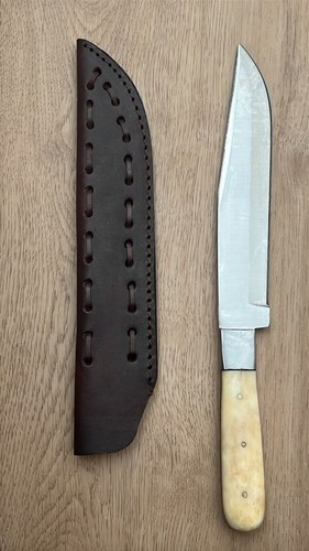 Bone handle bowie knife - handle,