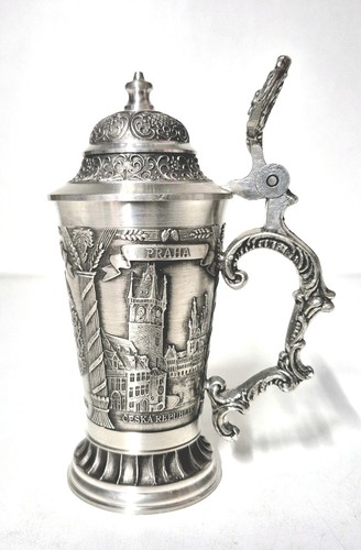 Pewter tankard stein - stein, with