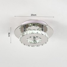 12W Modern Chrome Crystal LED