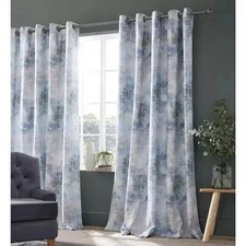 NEXT BLOSSOM Floral LINED Curtains BLACKOUT, EYELETS, W117CM DROP 137CM,