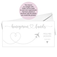 Personalised Honeymoon Money
