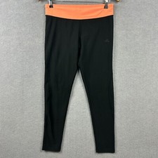 Adidas Leggings Womens Medium W30xL26 Black Pink Stretch Low Rise Climalite