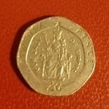 1988 20p  Our Lady of Europa / Gibraltar - Circulated Includes eBay 10p + 7% Fee