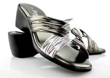 Womens Mid Wedge Heel Padded