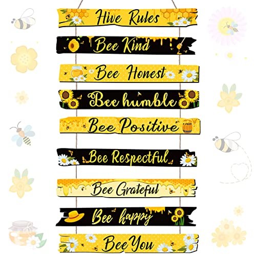 Bee decor plaque gift - bee,