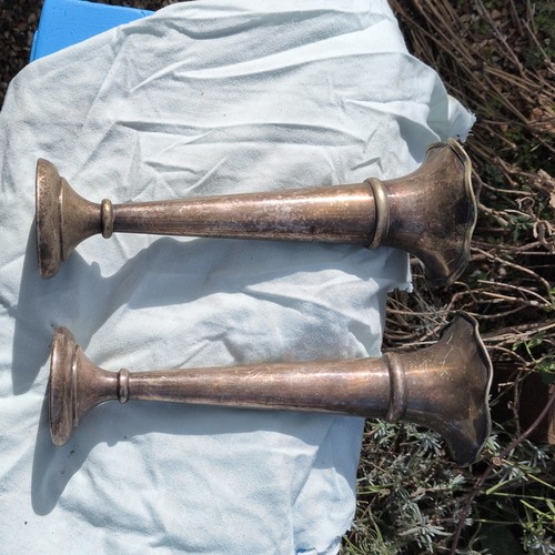Pair vintage silver plated - pair,
