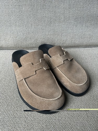 Hermes suede sandals shoes - go,