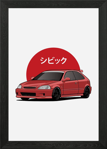 Honda civic type ek9 framed - civic,