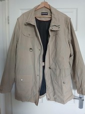 Beige Klepper Fishing Coat Mens Medium Waterproof Breathable Fishing Jacket