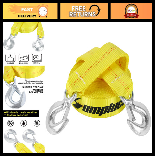 Heavy duty tow straps - 30',