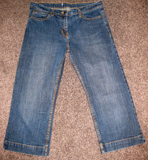Tu, Ladies blue denim crop