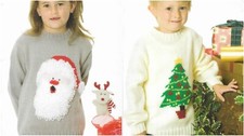 Knitting Pattern copy 2 sweaters & Christmas tree Christmas sweater 22-30"  #25