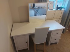 White Ikea Dressing Table With