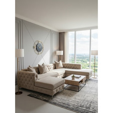 U-Shaped 6 Seater Chesterfield