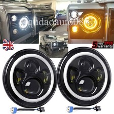 2PC 7" LED HEADLIGHT HALO DRL