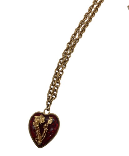 Versace necklace heart red - necklace,