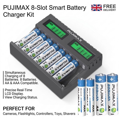 Battery charger slot for - for, aa
