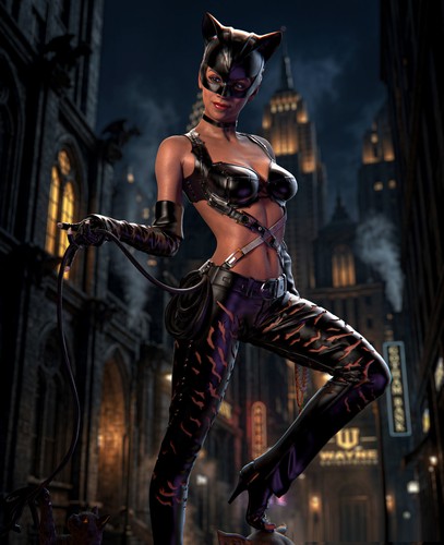 Painted catwoman halle - catwoman,