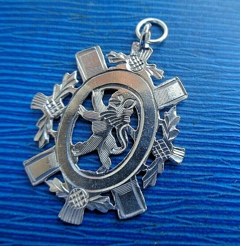 Scottish rampant lion medal - scottish,