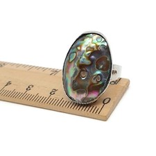 Ring Rainbow Paua Shell