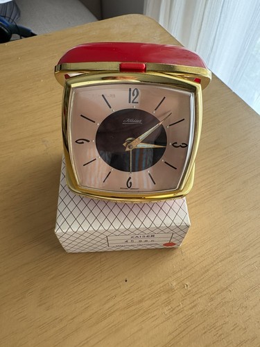 Vintage travel alarm clock - vintage,