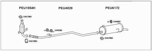 Exhaust system for peugeot 206 - peugeot,