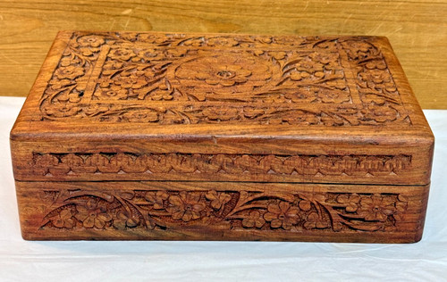 Wooden jewellery box - wooden,