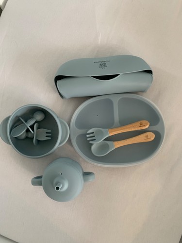 Silicone baby feeding set - feeding, with