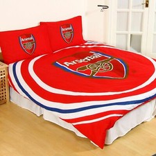 Arsenal F.C.  'Pulse ' Double Duvet Cover Bedding Set Reversible Quilt Cover