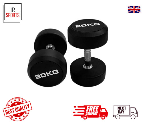 Round dumbbells 20kg cast - round,