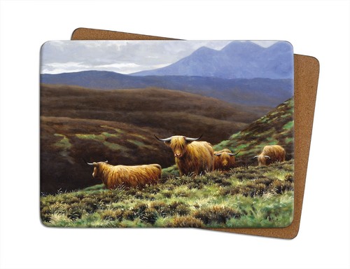 Highland cattle table mat - highland,