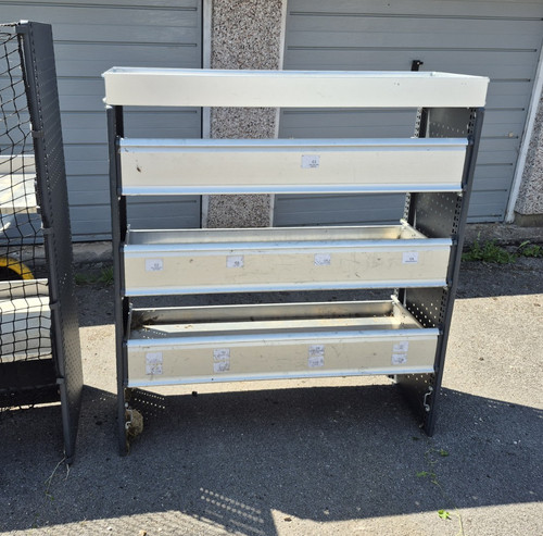 Van metal shelving racking - van, shelving/racking