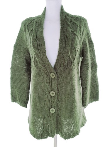 Vintage boho cardigan green - vintage,