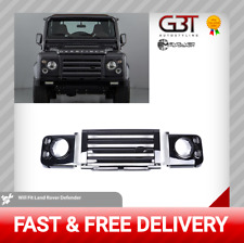 LAND ROVER DEFENDER FRONT SVX STYLE GRILLE/HEADLAMP SURROUND ORIGINAL LIGHTS