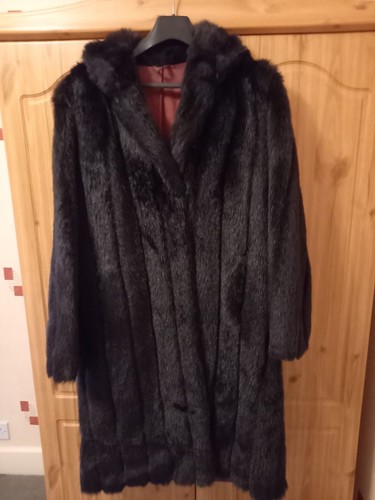 Vintage simulated fur faux - simulated,