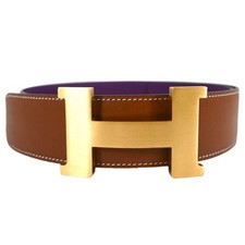 Hermès H Belt in Fauve &