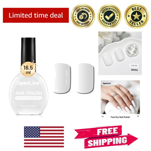 5ml white nail polish - white,
