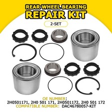 2Set Rear Wheel Hub Axle Bearing Full Repair Kit DAC46780057-KIT for VW AMAROK