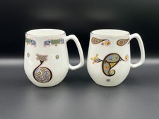 Two Royal Tara Mugs, handmade in Galway, 9.5 cm tall.