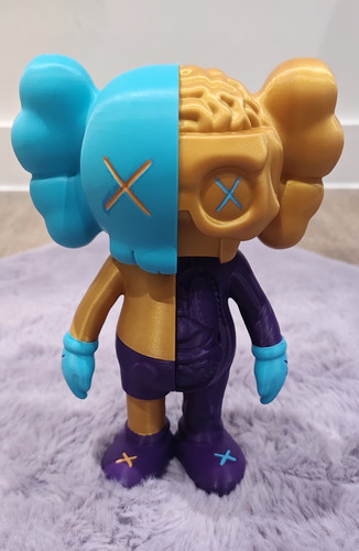 Blue gold purple - gold, &